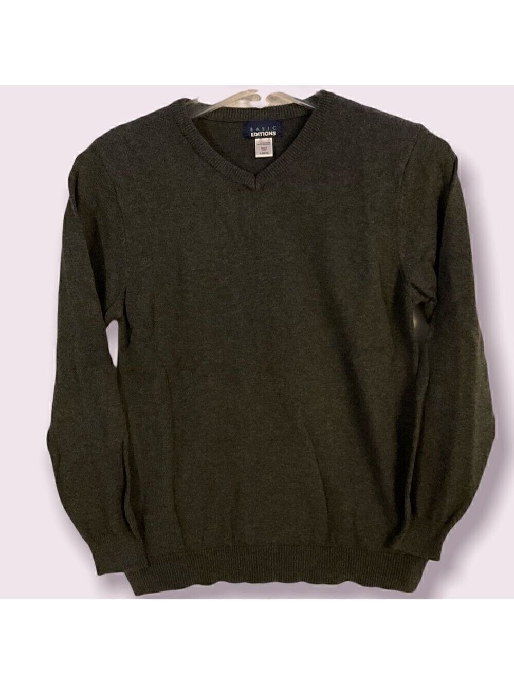 Basic Editions Sweater Long Sleeve Large